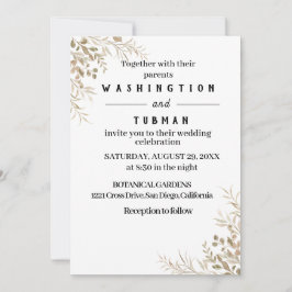 Bröllopskort för bohemisk Chic Blommigt Inbjudningar