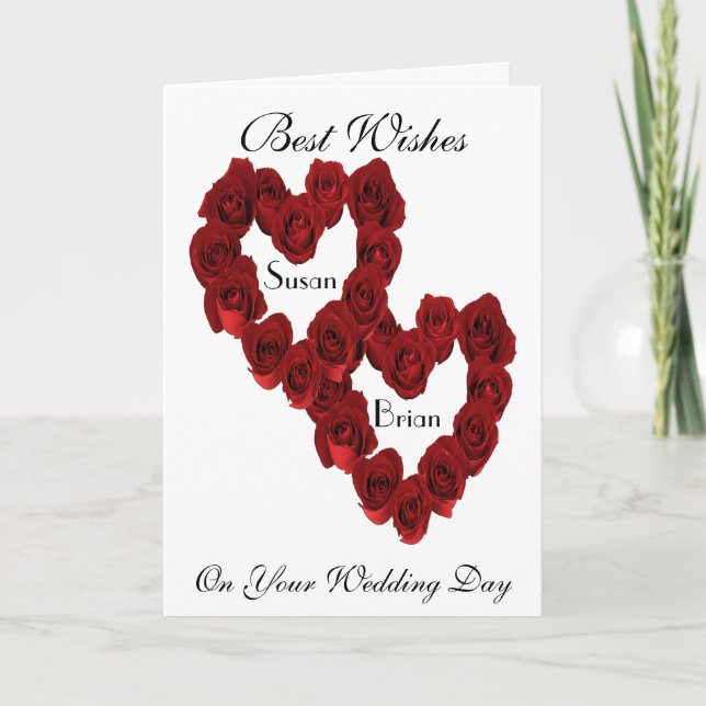 Bröllopskort för Bride och Groom Kort (Framsida)