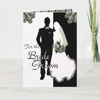 Bröllopskort för Bride och Groom Kort