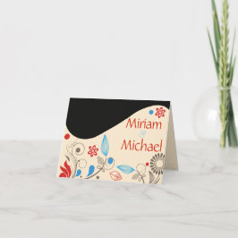 BRöllopskort för tackkort för HAMSA HAND