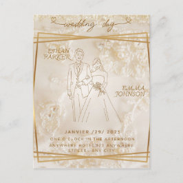 Bröllopskort inbjudan