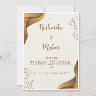 Bröllopskort inbjudan