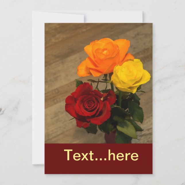 Bröllopskort Inbjudan Mall (Framsida)