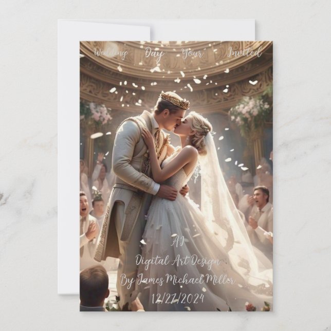 bröllopskort  inbjudningar (Framsida)