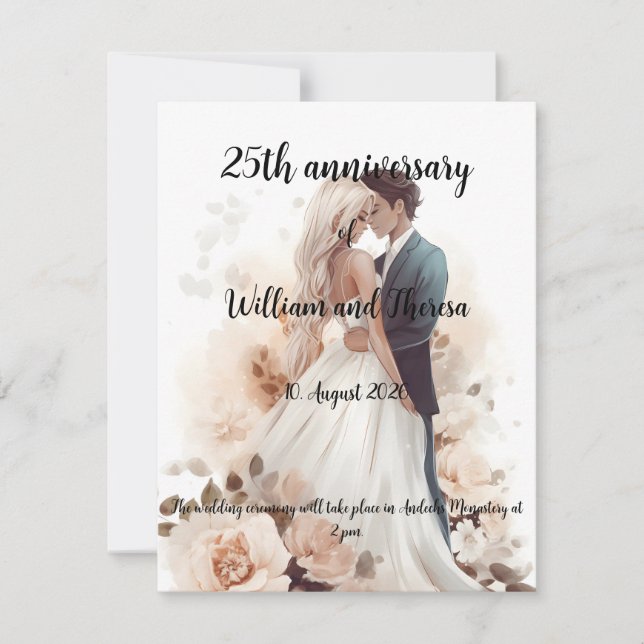 Bröllopskort Inbjudningar (Framsida)