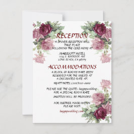 Bröllopskort, informationskort inbjudningar