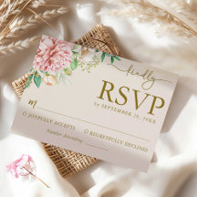 Bröllopskort med akvarellhydrangea i rosé