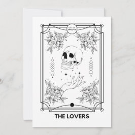 Bröllopskort med The Lovers Tarot-motiv Inbjudningar