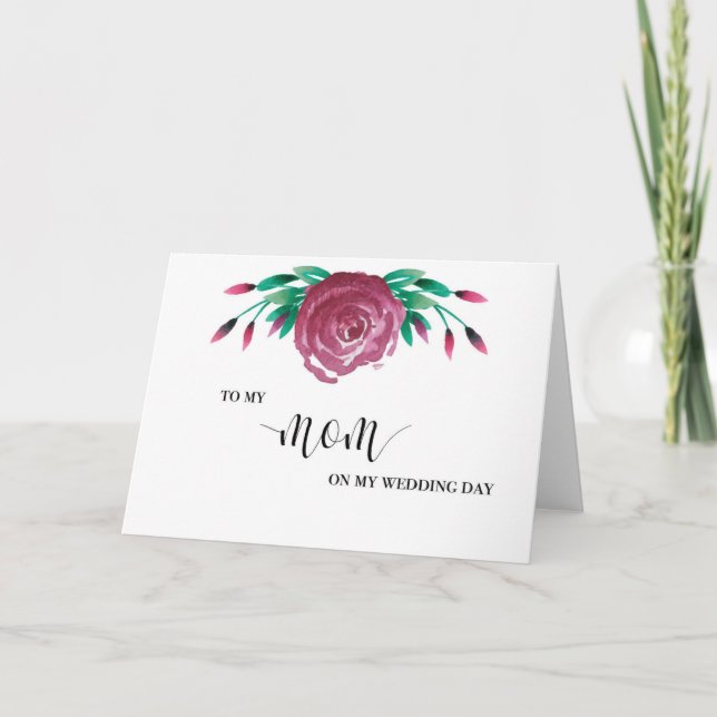 Bröllopskort till min mamma kort (Framsida)