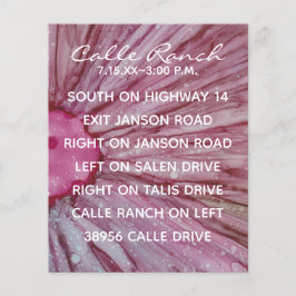 Bröllopskort, turkos och lavendel