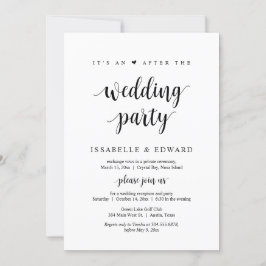 Bröllopskväll, Det är efter kalaset  Inbjudningar