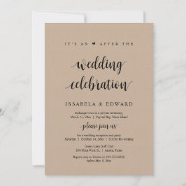 Bröllopskväll, Det är en efterbröllopsfest, Kraft Inbjudningar