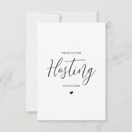 Bröllopsleverantör tackkort - lokal tack kort