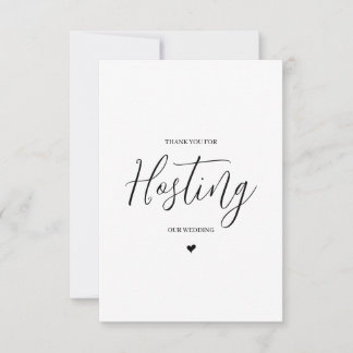 Bröllopsleverantör tackkort - lokal tack kort