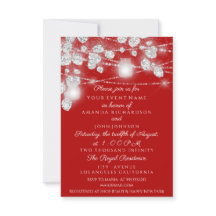 Bröllopsljus Jars Glitter Grå Silver Röd