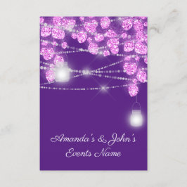 Bröllopsljus Jars Glitter Lila Rosa Violett Inbjudningar