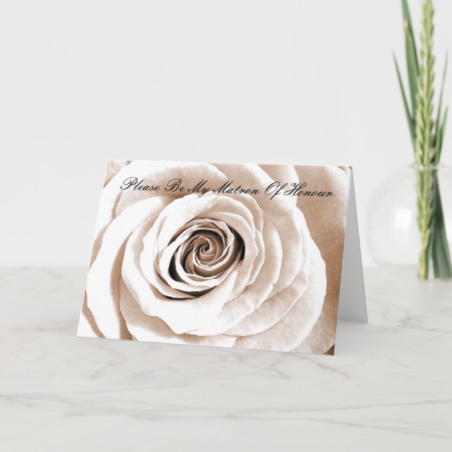 Bröllopsljus Matron Of Honour Inbjudan (Framsida)