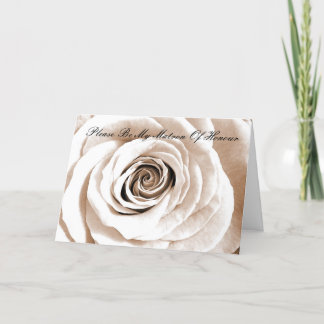 Bröllopsljus Matron Of Honour Inbjudan