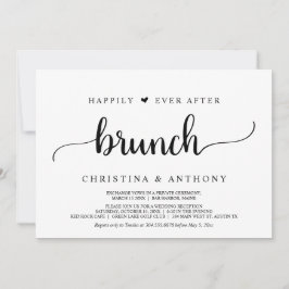 Bröllopslöfte, Lycklig För Evigt Brunch, Rustik  Inbjudningar