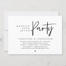Bröllopslöfte, Lycklig För Evigt-fest Inbjudningar