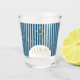 Bröllopslogo för Nautisk Brudtärna med Guldankare