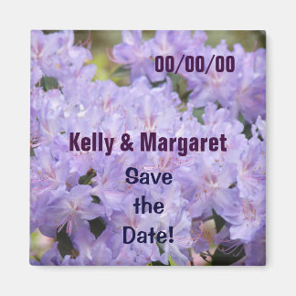 Bröllopsmagnet Lavendel Spara datum Bröllop Magnet