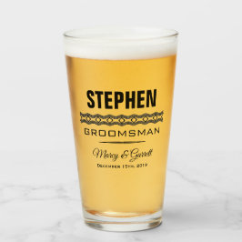 BRÖLLOPSMAN BRÖLLUPSFÖLJARE TUMBLERGLAS GLASKOPP