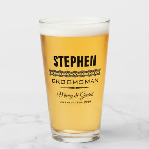 BRÖLLOPSMAN BRÖLLUPSFÖLJARE TUMBLERGLAS GLASKOPP