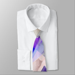 Bröllopsman Watercolor Rose Guld Violett Lila Slips