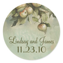 bröllopsmärken för äpple träd