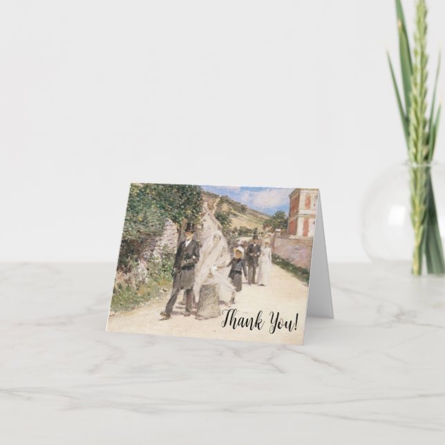 Bröllopsmarsch av Robinson, Impressionism Bröllop Tack Kort (Framsida)