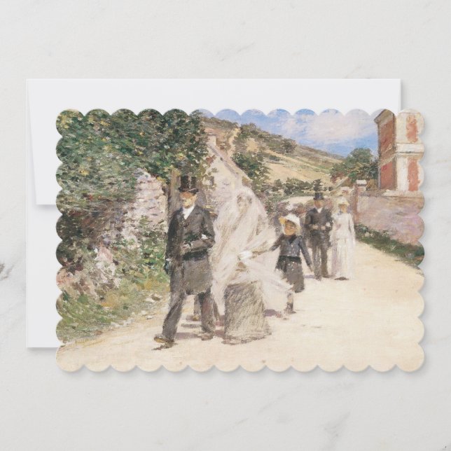Bröllopsmarsch av Robinson, Vintage Impressionism Inbjudningar (Framsida)