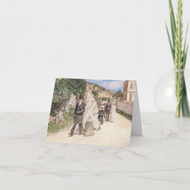 Bröllopsmarschen av Robinson, Impressionism Bröllo Tack Kort (Framsida)