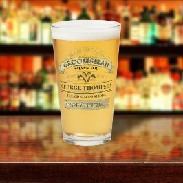 Bröllopsmarskalk Vintage Klassisk Enkel Glas