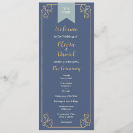 Bröllopsmeny Ceremoni detaljer Bok Bibliotek Program