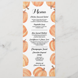 Bröllopsmeny Rustik Pumpa Höst Kort