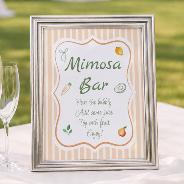 Bröllopsmimosa Bar 'Borta Från Marknaden' Poster (Skapare uppladdad)