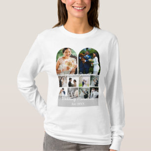 Bröllopsminnen 10 Foto Collage Par Mall T Shirt