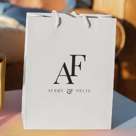 Bröllopsmonogram Elegant Enkel Minimalistisk