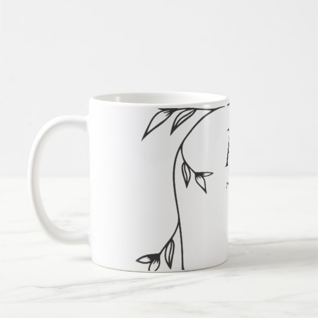 Bröllopsmonogram Klassisk kaffemugg (Vänster)