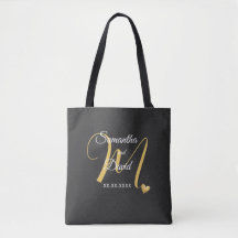 Bröllopsmonogramdesign med namn och datum