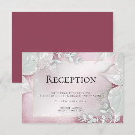 BRÖLLOPSMOTTAGNING | Bordsinbjudan i burgunder med Inbjudningar