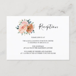 Bröllopsmottagning för damy Rosa Peach Coral Ro Co Tilläggskort