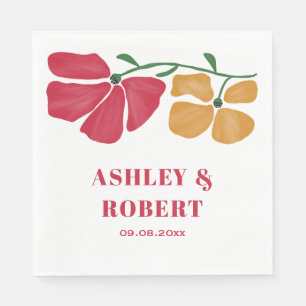 Bröllopsmottagning för ljus och färgstark nybörjar pappersservett