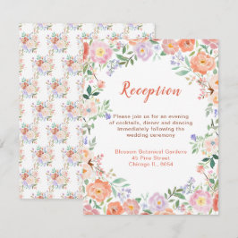 Bröllopsmottagning för vår Blommigt Flowers Tilläggskort
