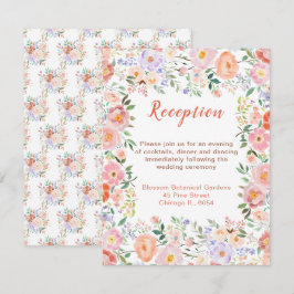 Bröllopsmottagning för vår Blommigt Flowers Tilläggskort
