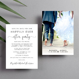 Bröllopsmottagningsfoto Spara datum Meddelande