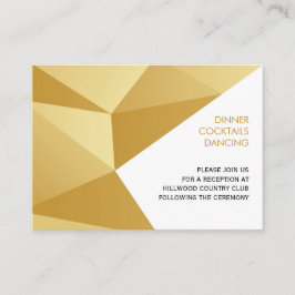 Bröllopsmottagningskort, Guld Tilläggskort