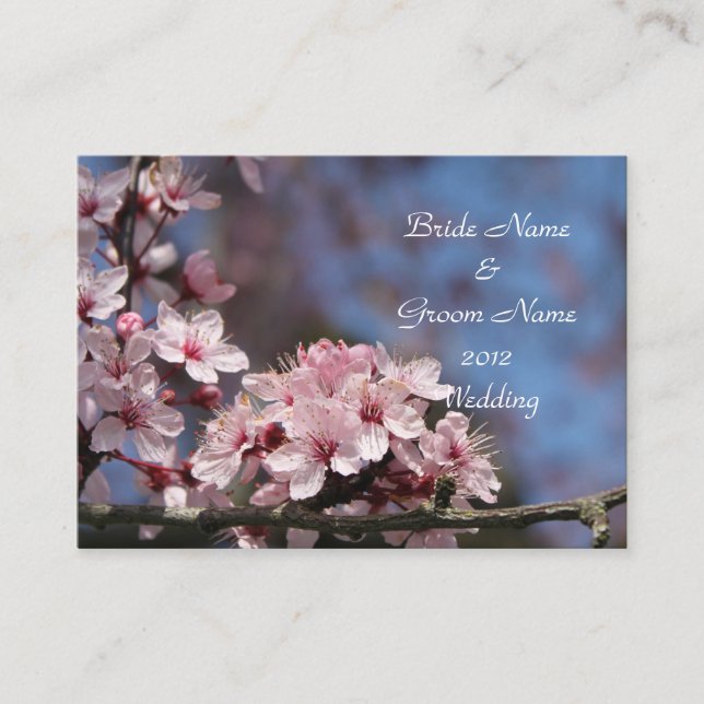 bröllopsmottagningskort. tilläggskort (Framsida)