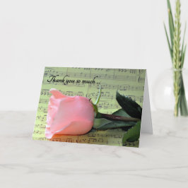 Bröllopsmusik Tacksamhetskort Tack Kort